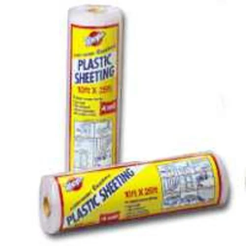 Warp's SP-6CH10-C Clear Polyethylene Sheeting 10 Feet x 25 Feet for Protection