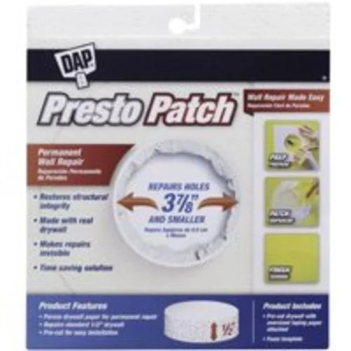 Dap 09155 Presto Patch Plug 1/2 x 3-7/8 Inch for Drywall Repair
