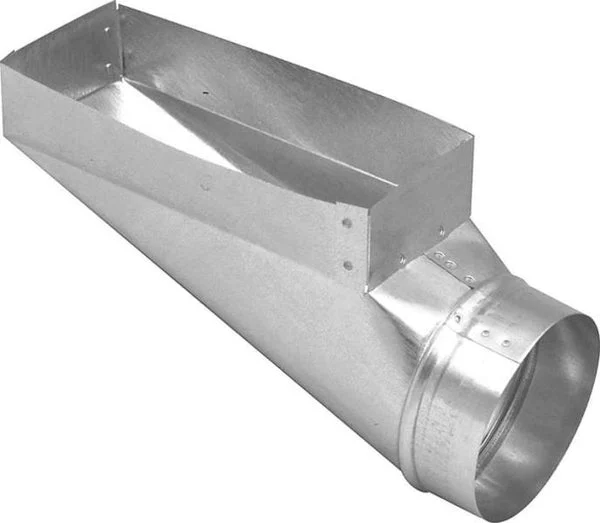 Imperial GV0664 Galvanized Duct End Boot 30 Gauge 3x10x6 HVAC Ventilation Fitting