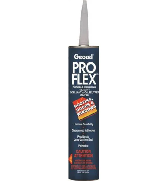 Geocel 26808 Pro Flex Tripolymer Elastomeric Sealant Cedar 10 Oz for Weatherproofing