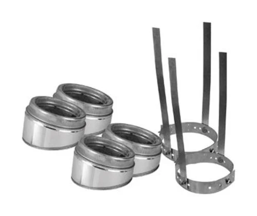 Selkirk 208211 8 Inch 30 Degree Insulated Type A Elbow Kit for Chimney Venting
