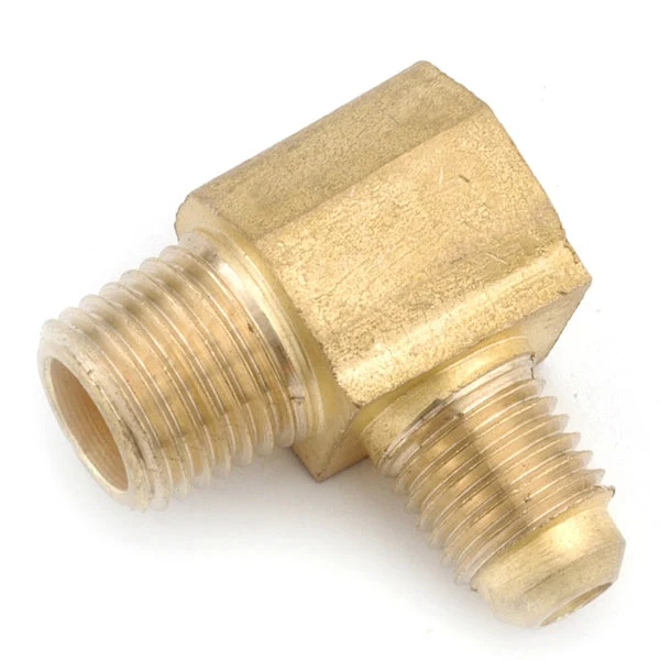 Anderson Metals 714049-0606 Lead Free Elbow 3/8 Flare x 3/8 MPT