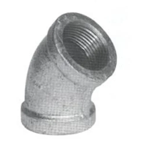 B & K 510-211BC 45 Degree Galvanized Elbow 4 Inch Pipe Fitting