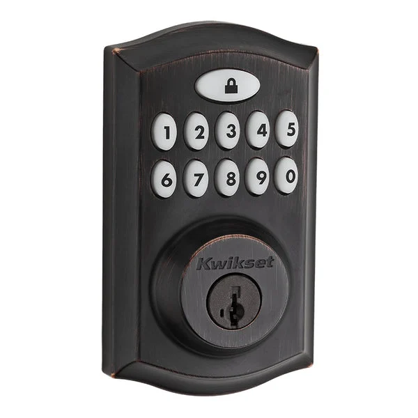 Kwikset 913TRL-11P SmartCode 913 Deadbolt Venetian Bronze Keyless Entry