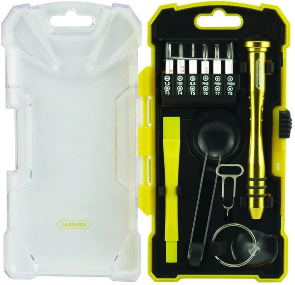 General Tools 660 Smart Phone Repair Tool Kit 17 Piece for Electronics Repair