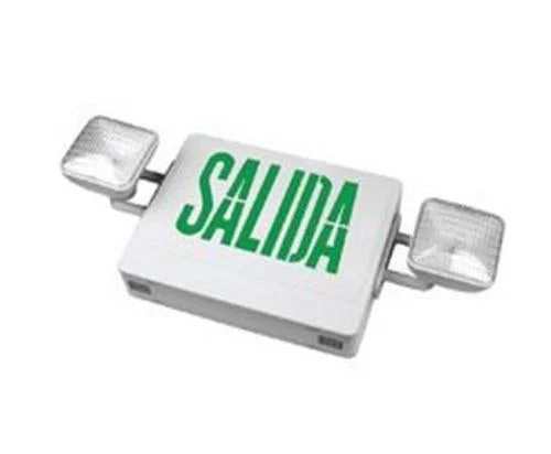 Howard HL02143GW-ESP LED Exit and Emergency Light with Spanish Signage