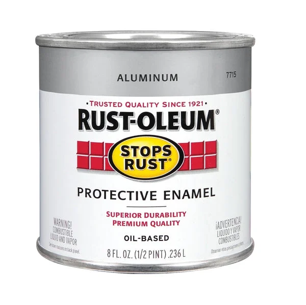 Rust-Oleum 7715-730 Stops Rust Protective Enamel 0.50 Pint for Metal Surfaces