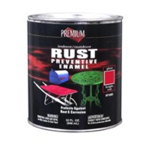 Premium RP3005 Rust Preventive Enamel 1 Quart Bright Red Protective Coating