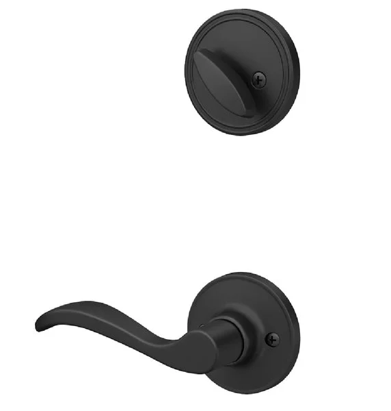 Schlage JH59SEV622RH J Series Right Handed Entry Door Locks Lever Matte Black
