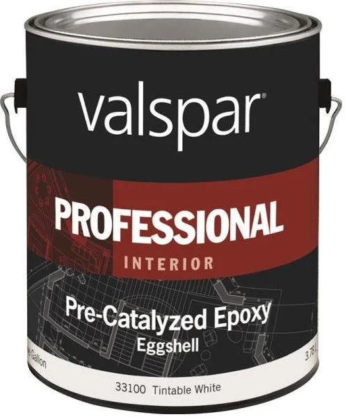 Valspar 33100 Professional Interior Pre-Catalyzed Epoxy 1 Gallon White High Performance Paint