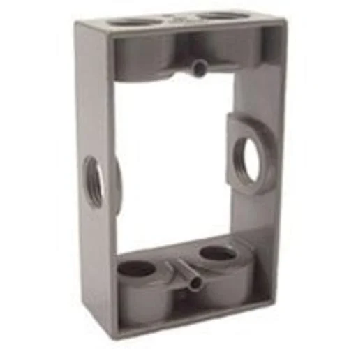 Raco 5400-5 Single Gang Extension Box 5-1/4 x 3-1/2 x 1-1/2 Inch Gray Electrical Box