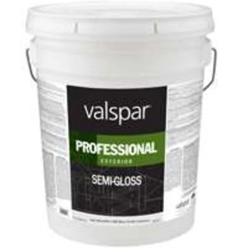 Valspar 045.0012900.008 Professional Exterior Latex S/G Paint in White 5 Gallon