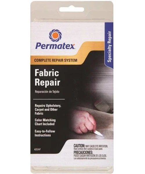 Permatex 25247 Fabric Repair Kit for Upholstery Car Seats and Furniture