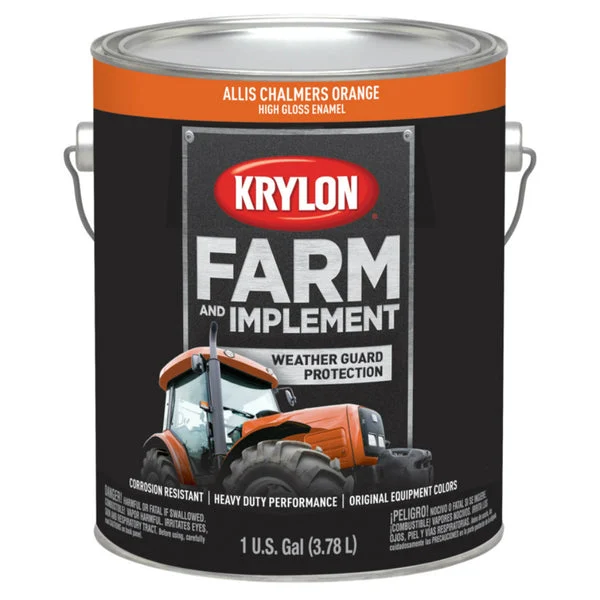 Krylon 1971 Farm & Implement A C Orange Paint 1 Gallon