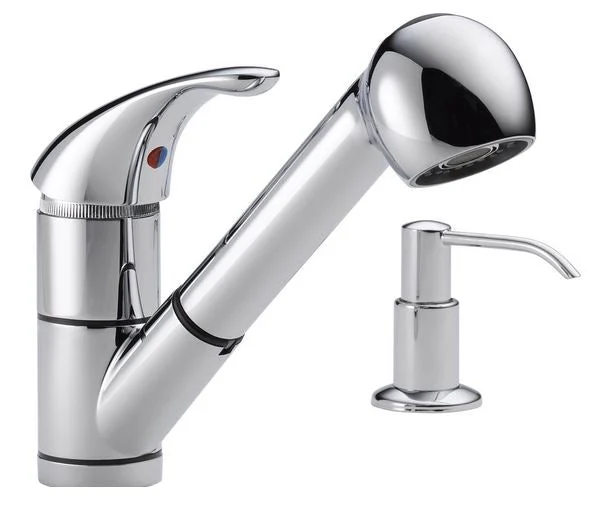 Peerless P18550LF-SD Single Handle Kitchen Pull-Out Faucet in Chrome