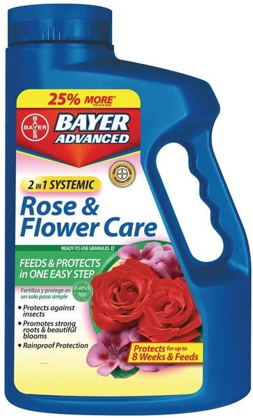 Bayer Advanced 701100M 2-in-1 Systemic Rose and Flower Care Granules 5 Lb for Healthy Plants