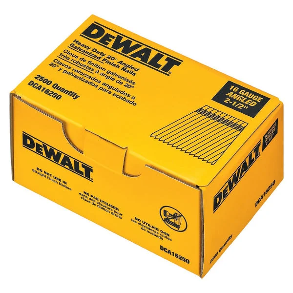 Dewalt DCA16250 Stick Finishing Nail 2.5 Inch Galvanized