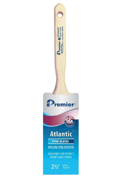 Premier 17342 Atlantic Firm Flat Paint Brush 2.5 Inch Professional