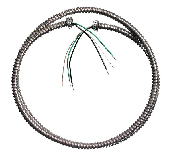 Southwire 55082415 Solid Lighting Flex Whip 3/8 x 6 Feet for Electrical Wiring