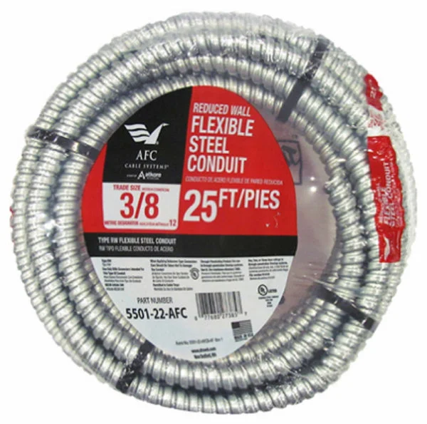 Southwire 55081711 Galflex Rws Flexible Conduit 3/8 Inch X 25 Feet