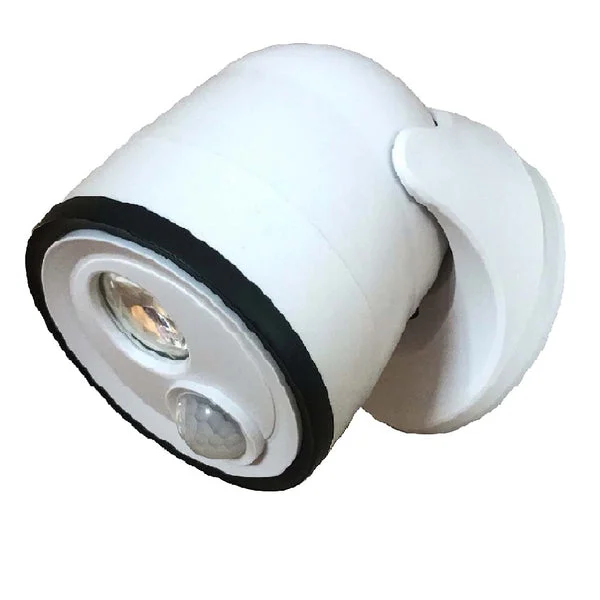 Fulcrum 33001-108 LED Security FloodLight White Bright Outdoor Motion Sensor Light