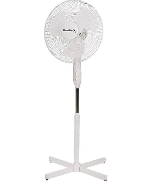 PowerZone FS-40E Oscillating Floor Fan with 3-Speeds 16" Cooling Fan