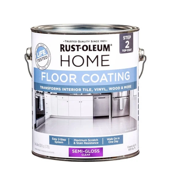Rust-Oleum 358584 Concrete Floor Coating Semi-Gloss 1 Gallon Garage Paint