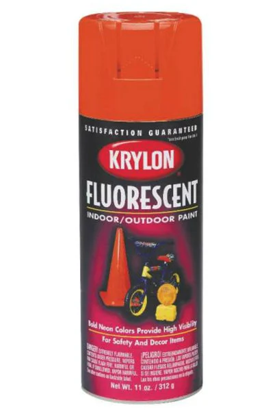 Krylon 3105 Fluorescent Spray Paint 11 Oz Cerise for High Visibility Marking