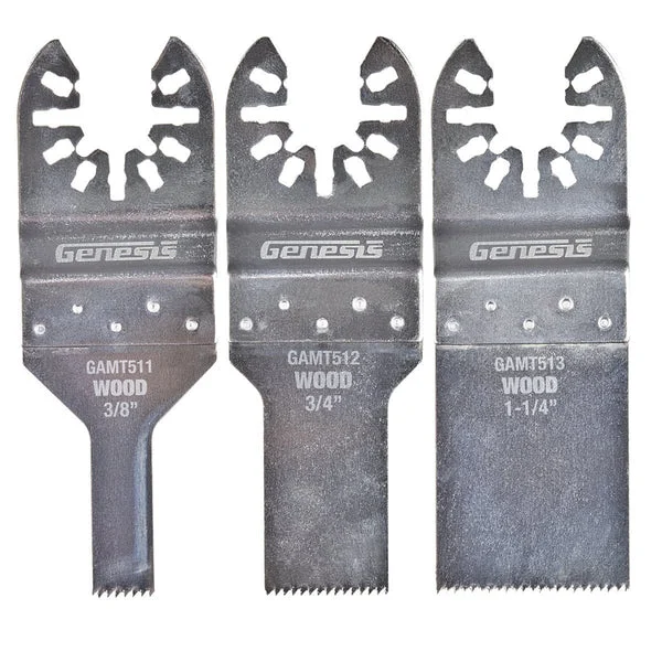 Genesis GAMT501 Flush Cut Blade Assortment Pack 3 Blades
