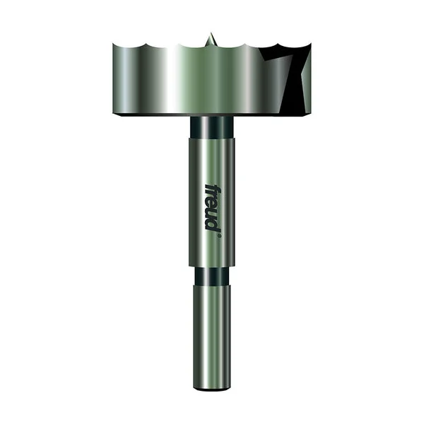 Freud PB-011 Precision Shear Serrated Edge Forstner Bit 3/8" Shank 1-1/2" Dia Woodworking Tool