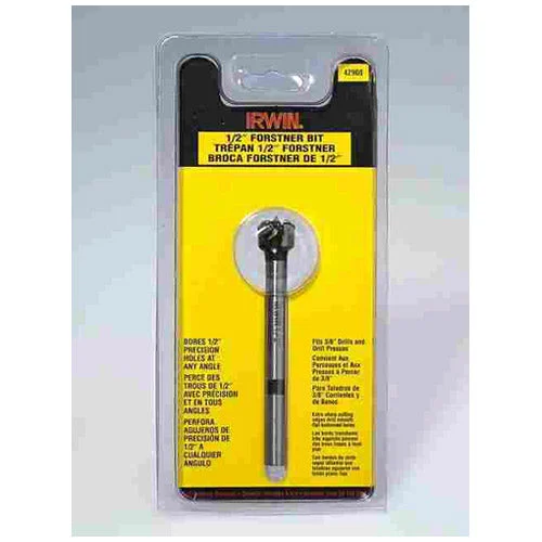 Irwin 42934 Forstner Drill Bit 2-1/8 Inch Precision Woodworking Tool