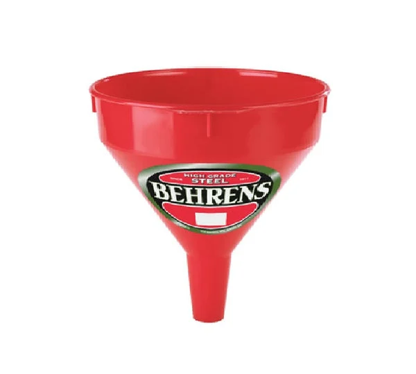 Behrens 66 Red Plastic Funnel 6 Quart Heavy Duty
