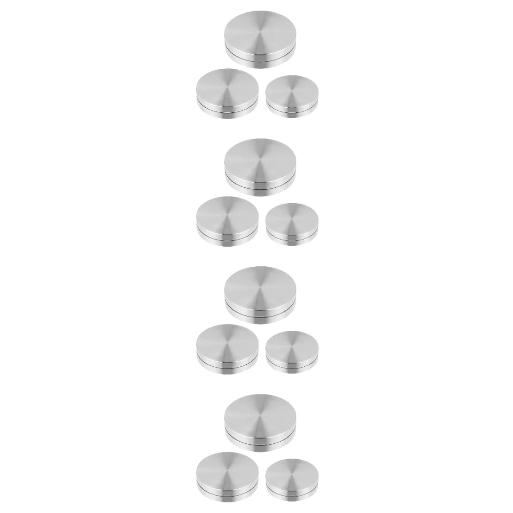 12 Pcs Turntable Shaft Round End Table Rotating Base Swivel Bearing Aluminum Discs