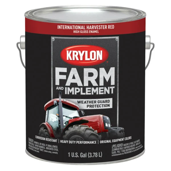 Krylon Farm & Implement Paint International Harvester Red 1 Gallon High Gloss Rust Protection