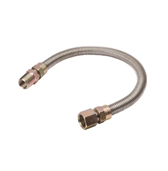 B & K G038SS101136/RP Gas Connector Stainless Steel 36 Inch Flexible Hose