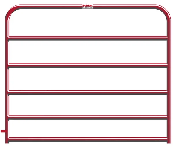 Behlen 40130061 Red Tubular Gate 6 Feet Farm Fence Hardware