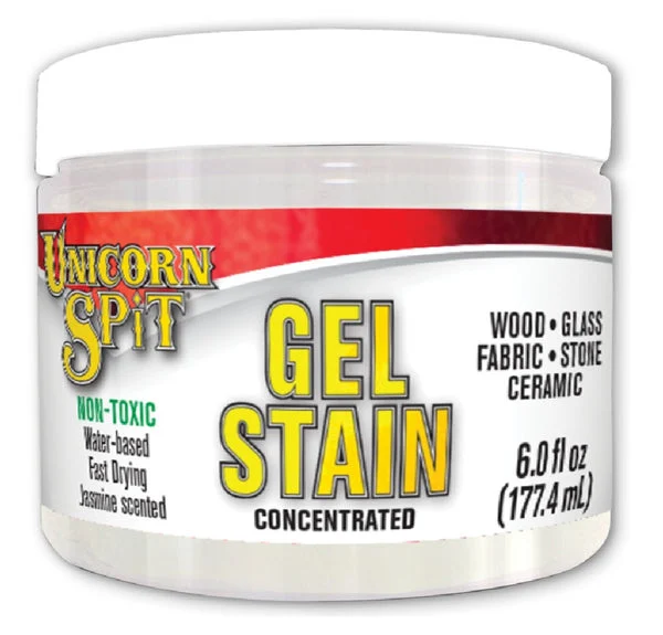 Unicorn SpiT 5772005 Gel Stain and Glaze 6 fl-oz Jar for DIY Wood Finishing