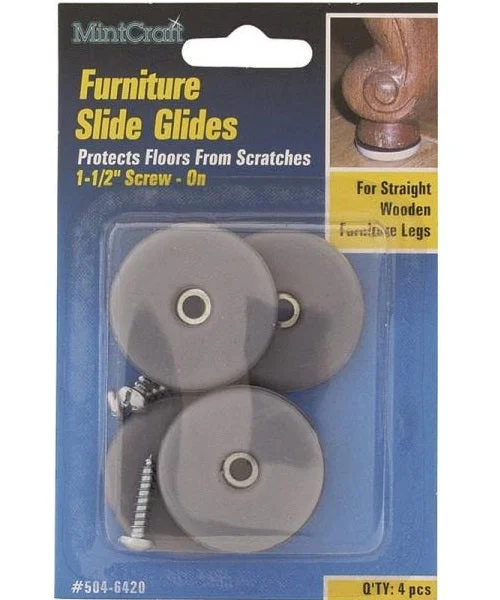 ProSource 504-6420 1-1/2 Inch Furniture Slide Glides