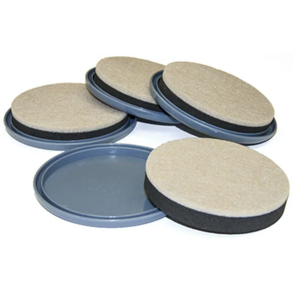 Richelieu 23245TV Round 2-In-1 Convertible Glides 3-1/2 to 4 Inch 8-Pack