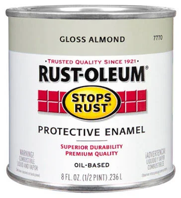 Rust-Oleum 7770-730 Stops Rust Gloss Protective Enamel 1/2 Pt Almond