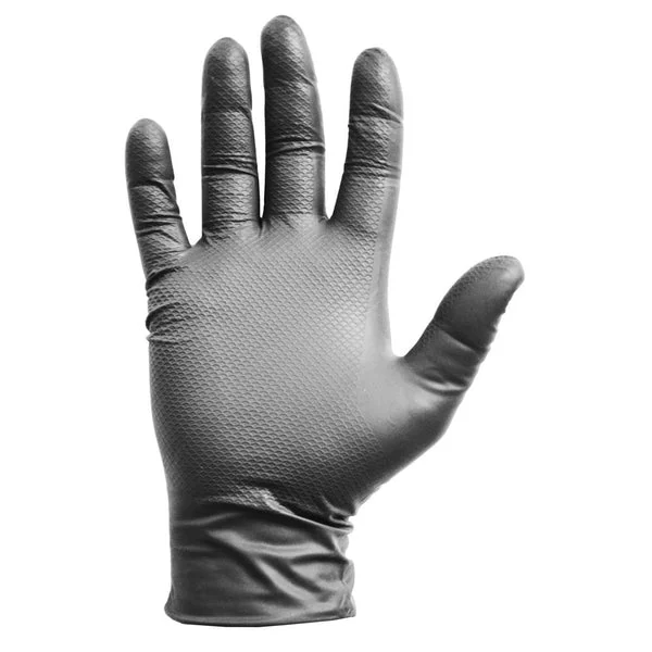 Grease Monkey 27502-16 Gorilla Grip Nitrile Disposable Gloves Large 50-Count