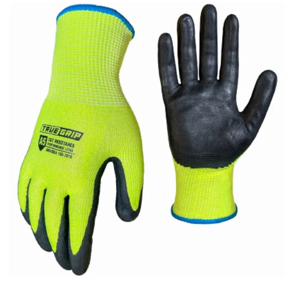 True Grip Hi-Vis Men's Resistant Gloves Medium 98781-26 High Visibility for Safety