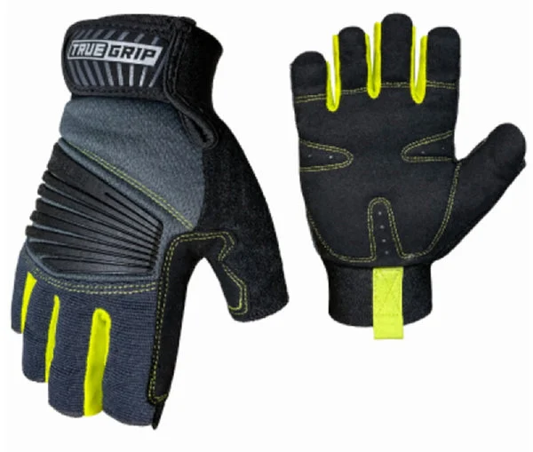 True Grip Pro Fingerless Gloves Large 98672-23 for Dexterity and Grip