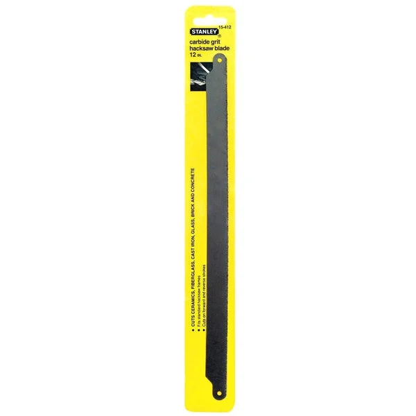 Stanley 15-412 Carbide Grit Hacksaw Blade 12 Inch for Tough Materials