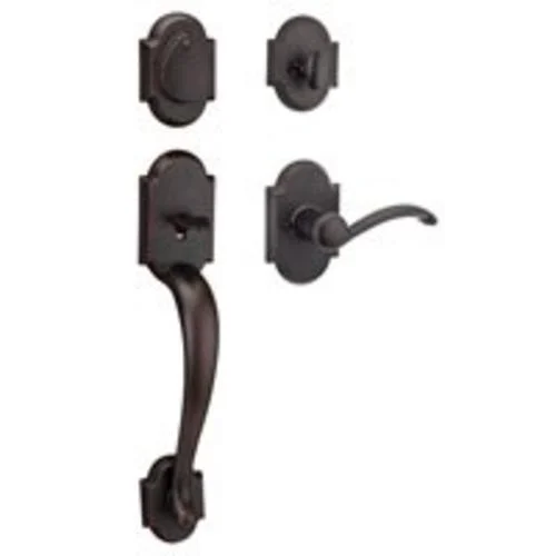 Kwikset 98001-379 Entrance Austin Handle Set Venetian Bronze Door Hardware