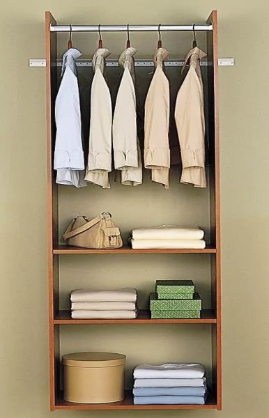 Easy Track RV1472-C Hanging Tower Closet Natural Cherry 72 Inch for Space Saving Storage