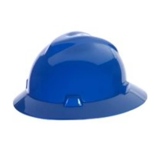 MSA 454732 Hard Hat with Staz-On Suspension Blue for Construction Safety