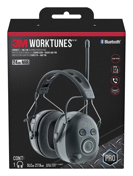 3M 90543-4DC WorkTunes Connect Wireless Bluetooth Hearing Protector 24 dB