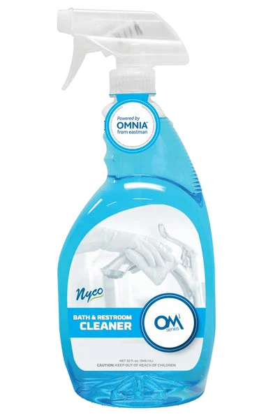 Nyco OM108-QPS9 OM1 Series Bath and Restroom Cleaner 32 fl oz for Tough Stains