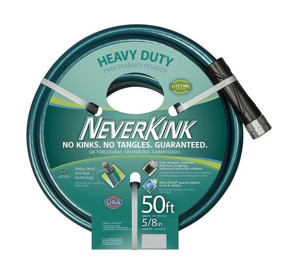 NeverKink 8617-50 Heavy Duty Ultra Flexible Garden Hose 58 x 50 Feet